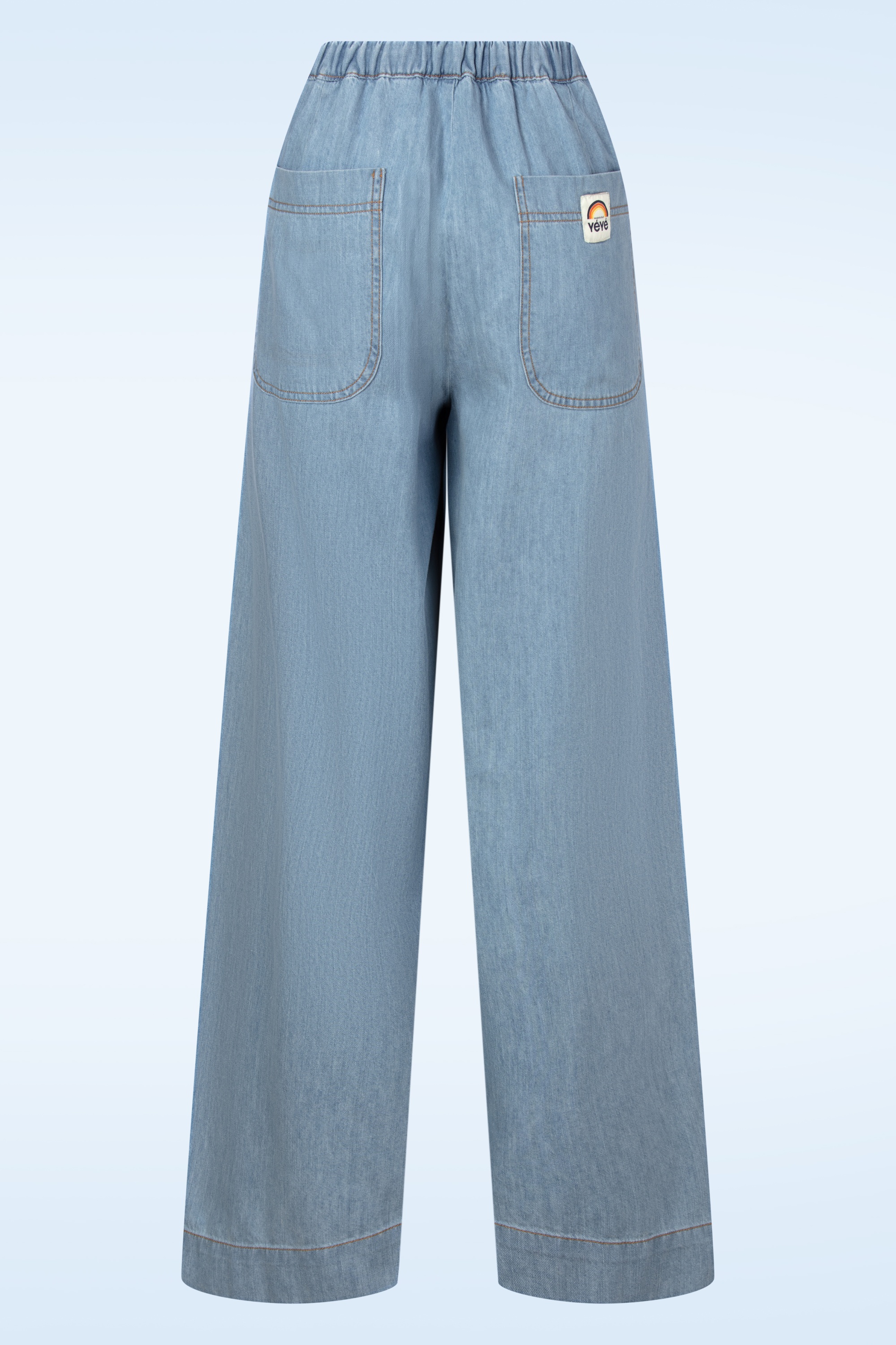 Mademoiselle YéYé - Wide Wonder jeans in lichtblauw 3