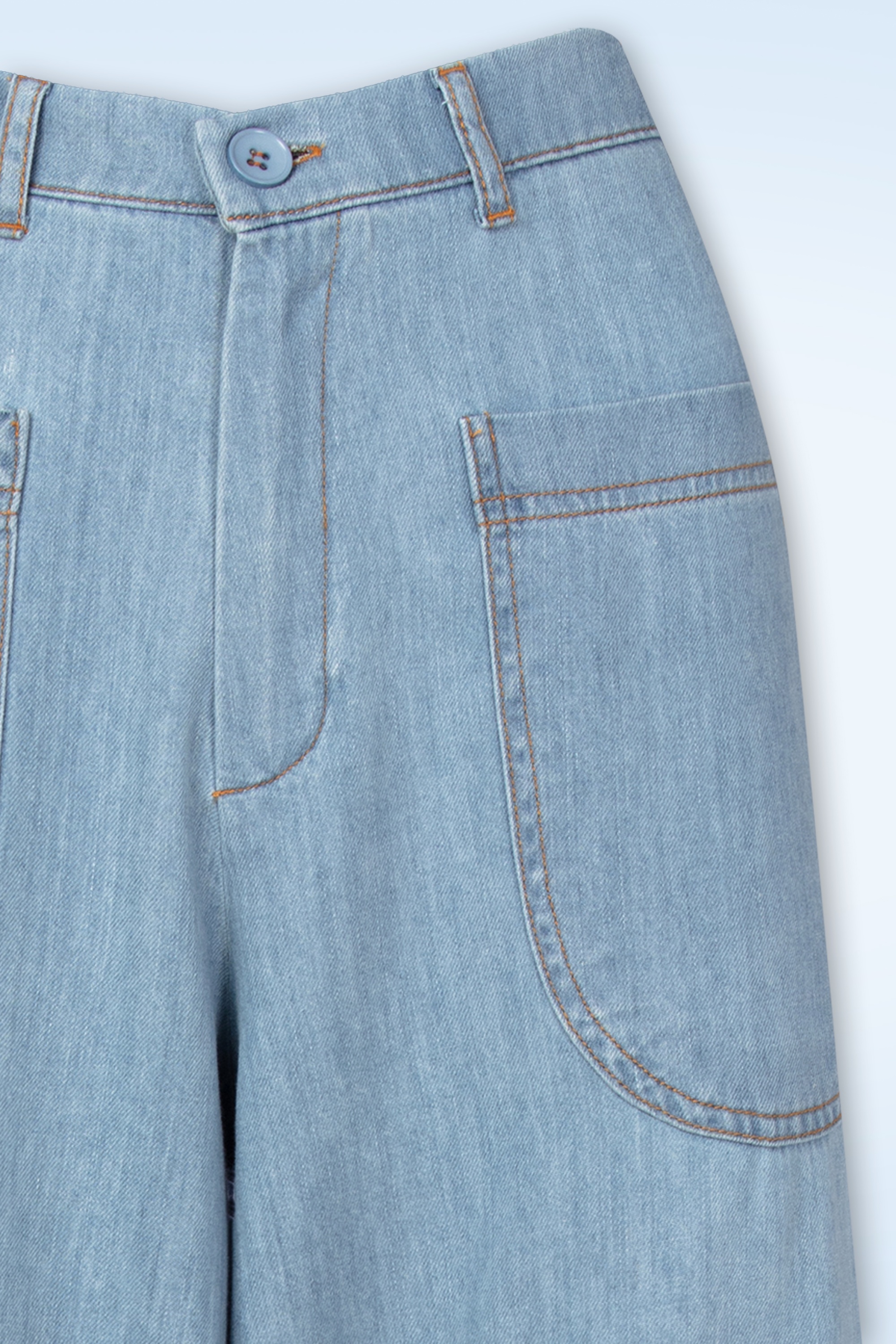 Mademoiselle YéYé - Wide Wonder jeans in lichtblauw 2