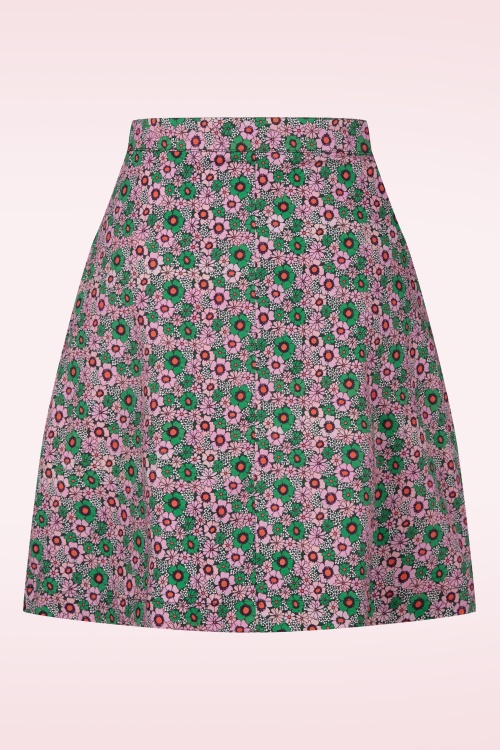 Princesse Nomade  - Nora a-lijn rok in papaver 3