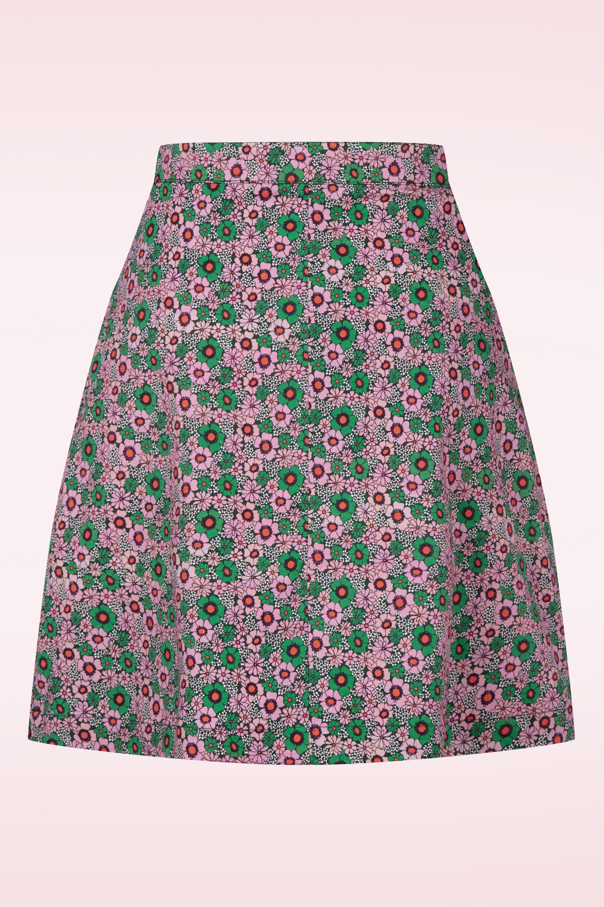 Princesse Nomade  - Nora a-lijn rok in papaver 3