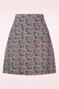 Princesse Nomade  - Nora a-lijn rok in papaver