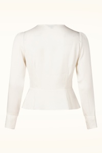 Banned Retro - Katherine blouse in ivoor 5