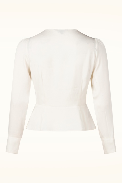 Banned Retro - Katherine blouse in ivoor 5