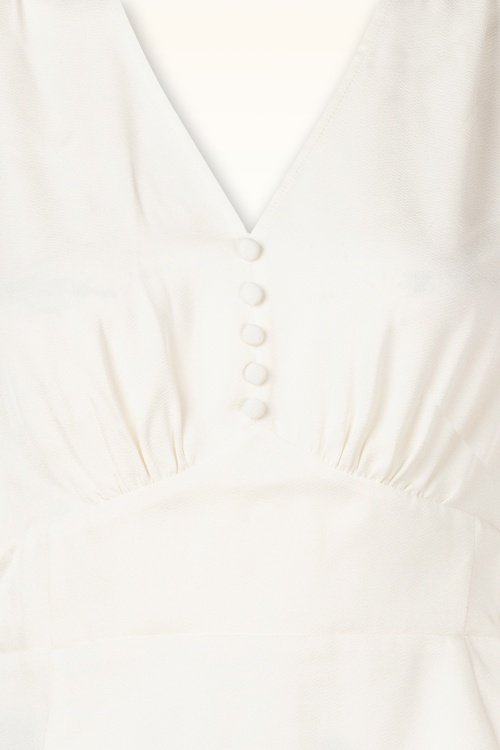 Banned Retro - Katherine blouse in ivoor 4