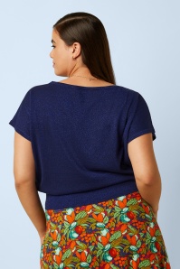 King Louie - Laia Knit Lapis Top in beacon blauw 3
