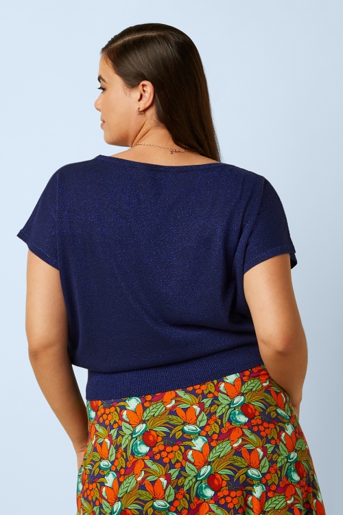 King Louie - Laia Knit Lapis Top in beacon blauw 3