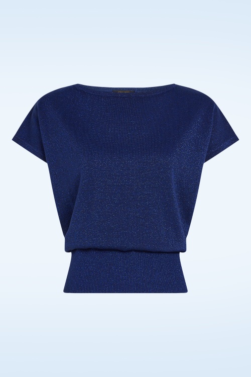 King Louie - Laia Knit Lapis Top in beacon blauw 2