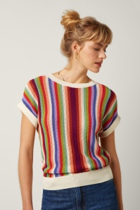 King Louie - Boatneck Molo top in multi