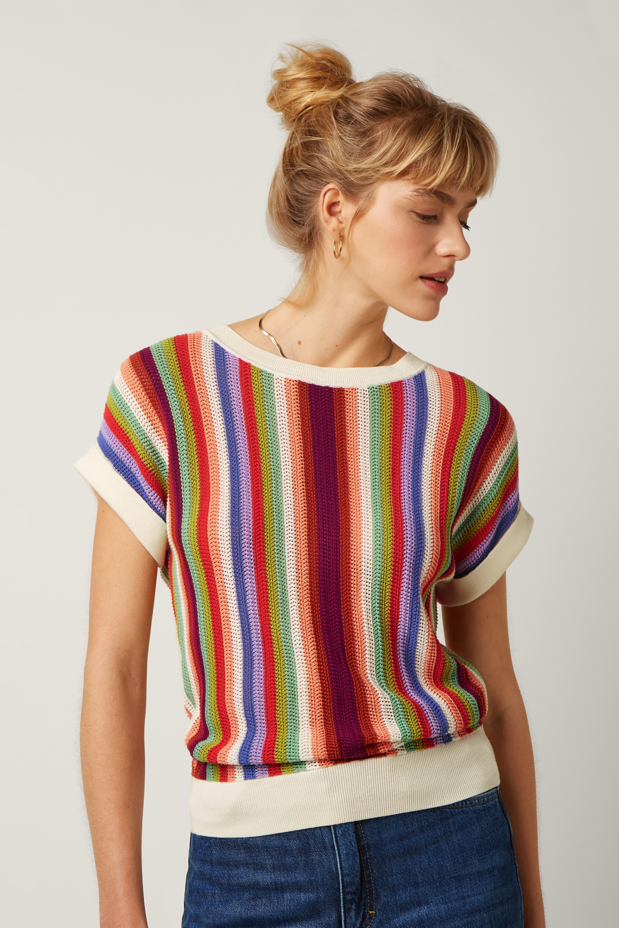 King Louie - Boatneck Molo top in multi