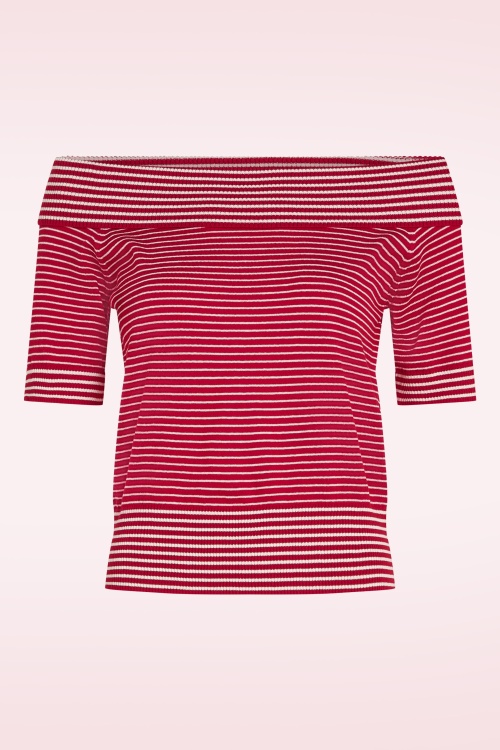 King Louie - Nives D'Oleron top in chili rood 2