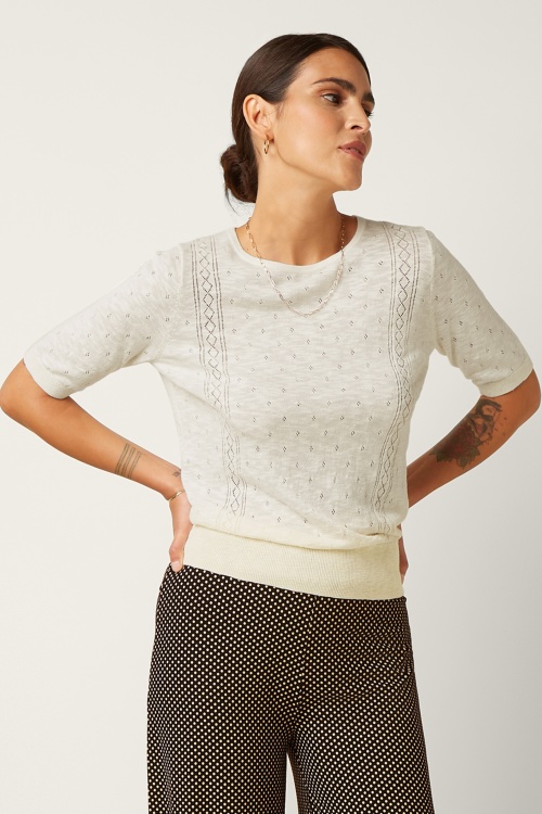 King Louie - Agnes Marea top in ice cream