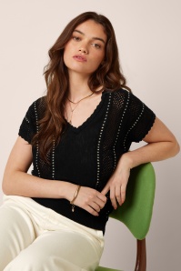 King Louie - Lyra Marea top in zwart