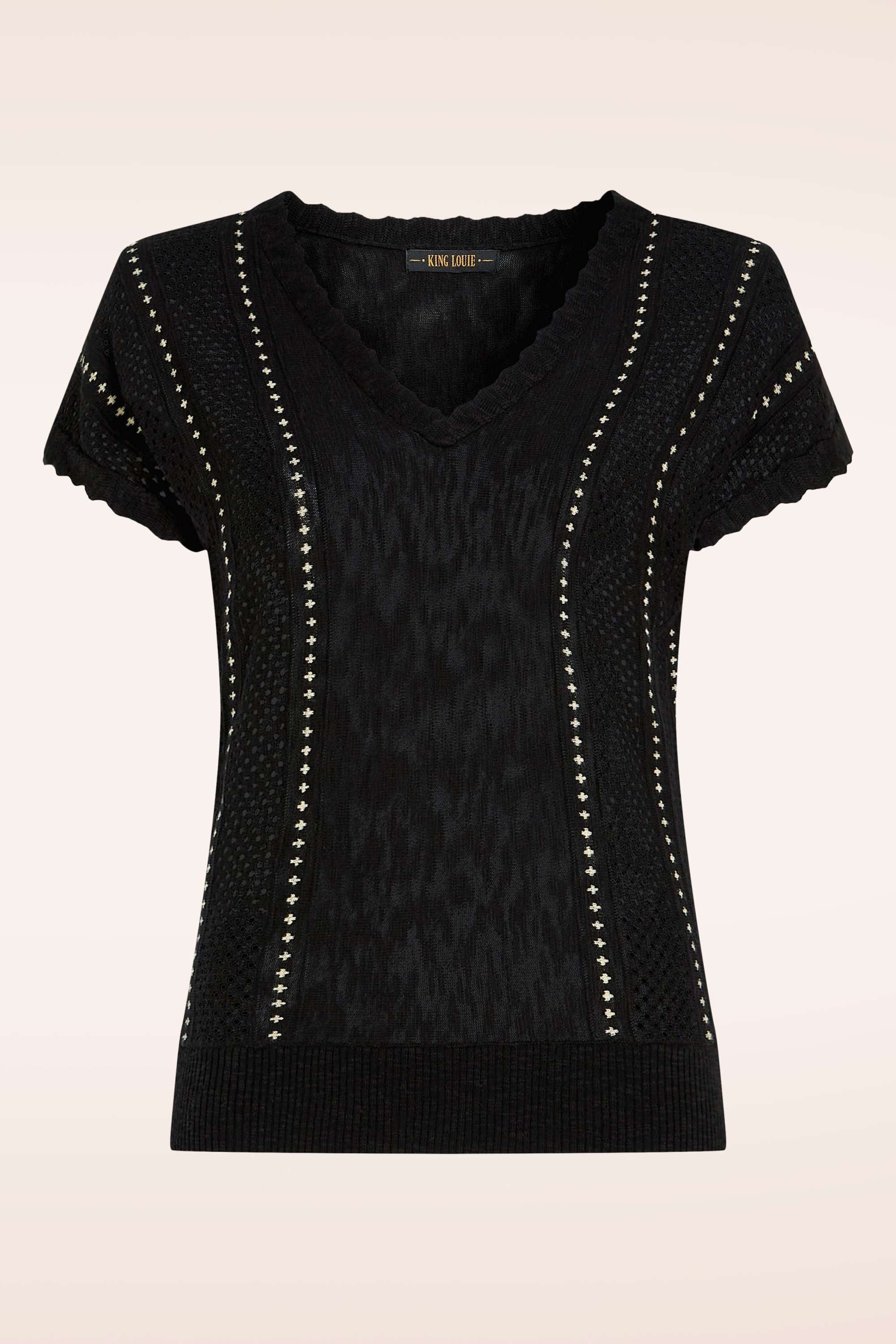 King Louie - Lyra Marea top in zwart 2