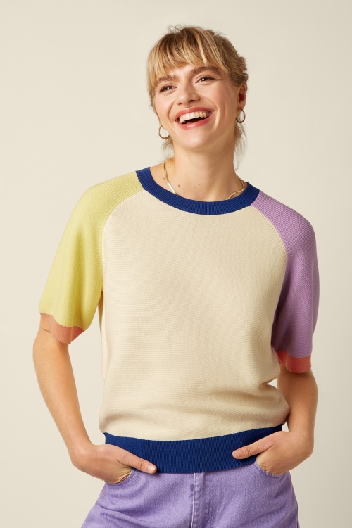 King Louie - Niko Lido top in sheer lila