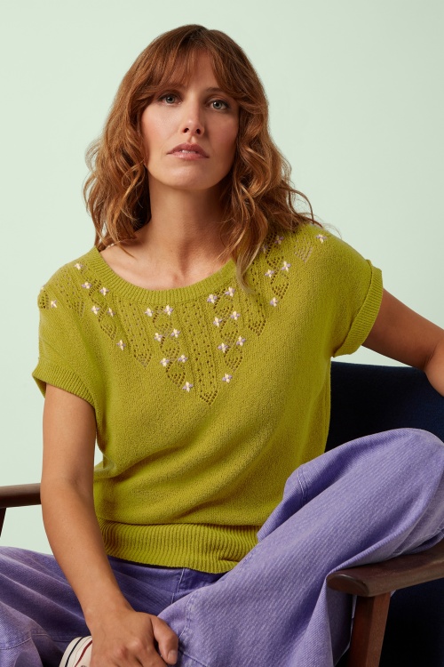 King Louie - Ann Eden top in groen envy