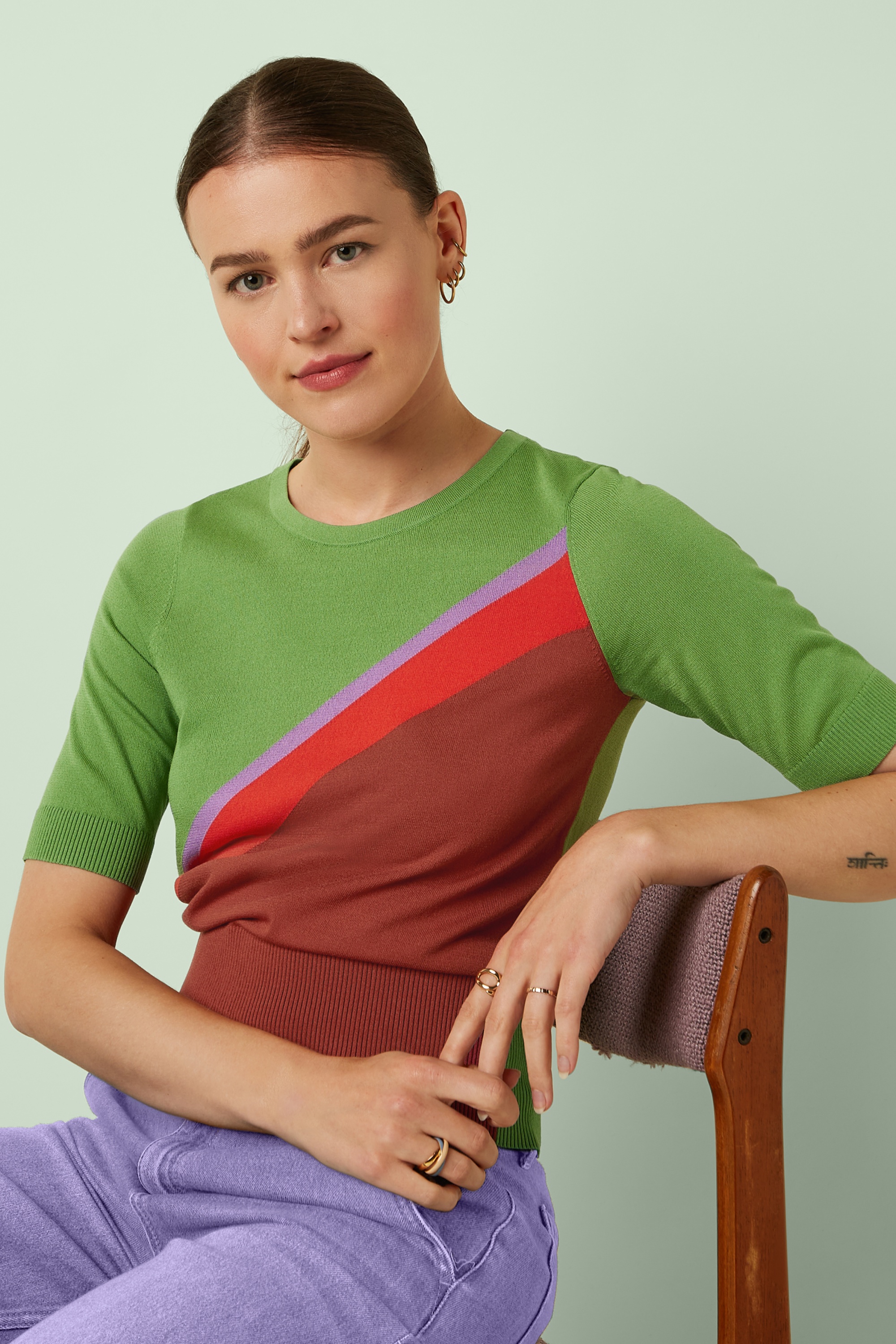 King Louie - Agnes Kira top in umbre