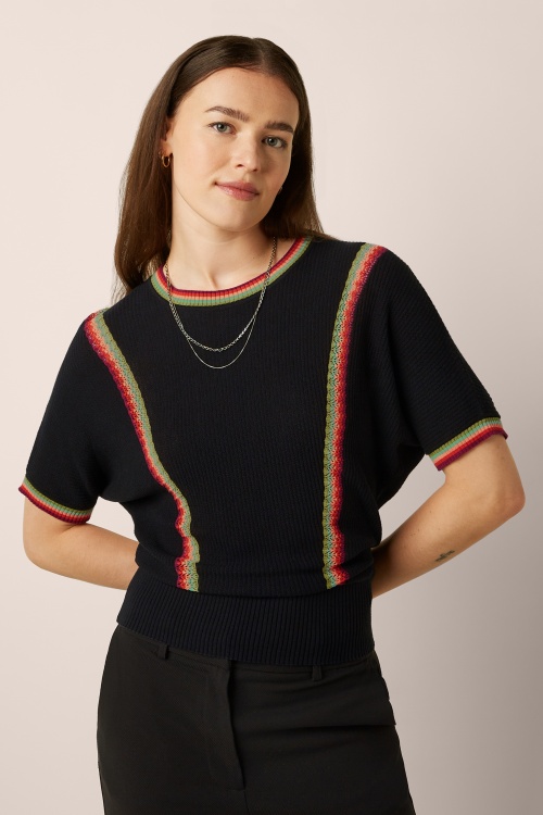 King Louie - Daria Emel top in zwart