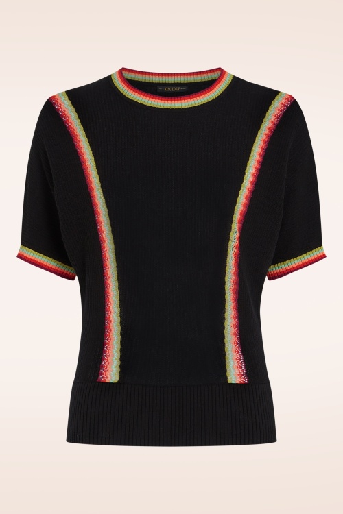 King Louie - Daria Emel top in zwart 2