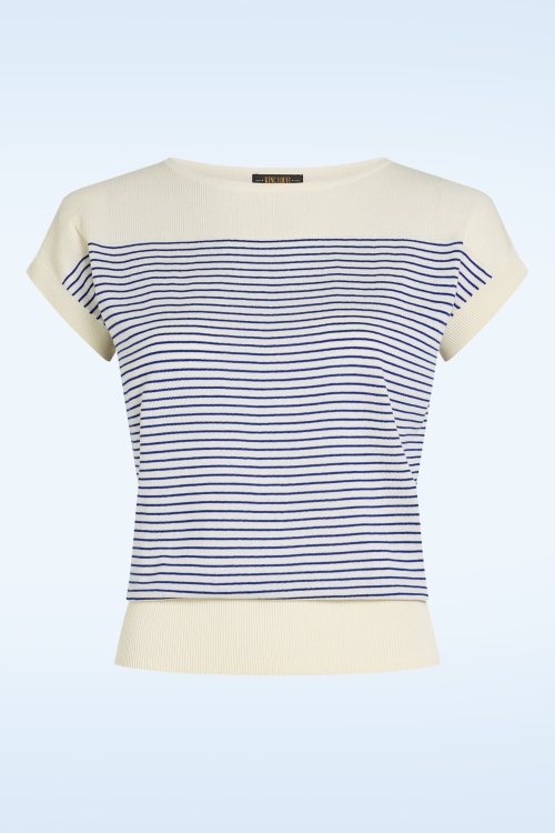 King Louie - Lina D'Oleron top in mazarineblauw 2