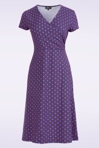 LaLamour - Chrissy Cross jurk in Funky Squares 2