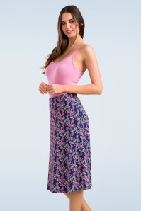 LaLamour - Holly Carmen rok in blauw en roze