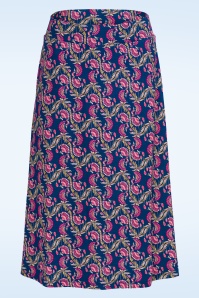 LaLamour - Holly Carmen rok in blauw en roze 2