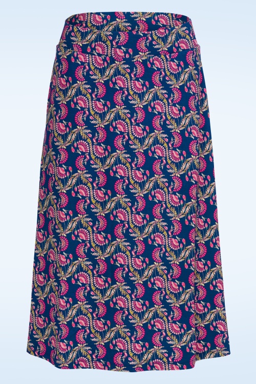 LaLamour - Holly Carmen rok in blauw en roze 2