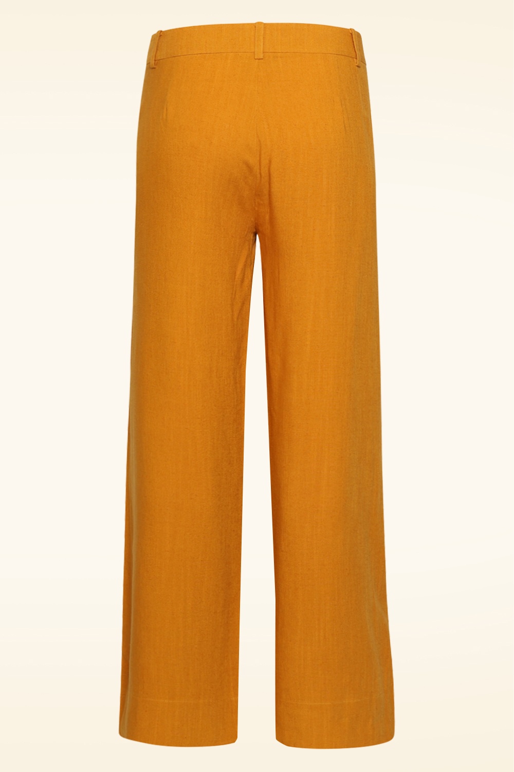 Smashed Lemon - Marigold Magic pantalon met wijde pijpen in mosterdgeel 6
