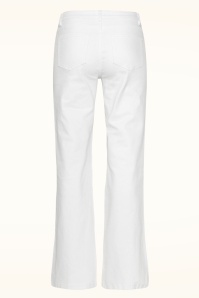 Smashed Lemon - Coco flared jeans in wit 4