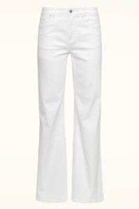 Smashed Lemon - Coco flared jeans in wit