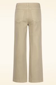 Smashed Lemon - Fernanda jeans in donker zand 4