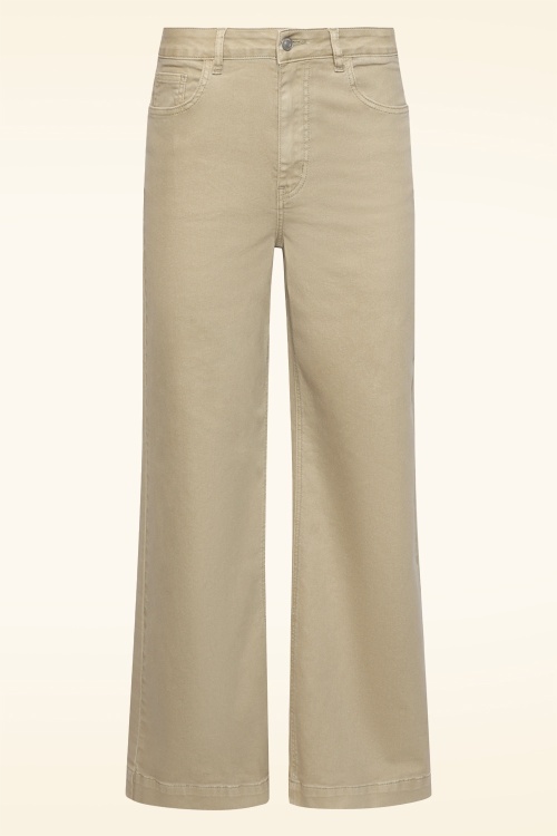 Smashed Lemon - Fernanda jeans in donker zand 2