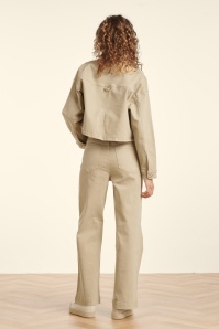 Smashed Lemon - Fernanda jeans in donker zand 3