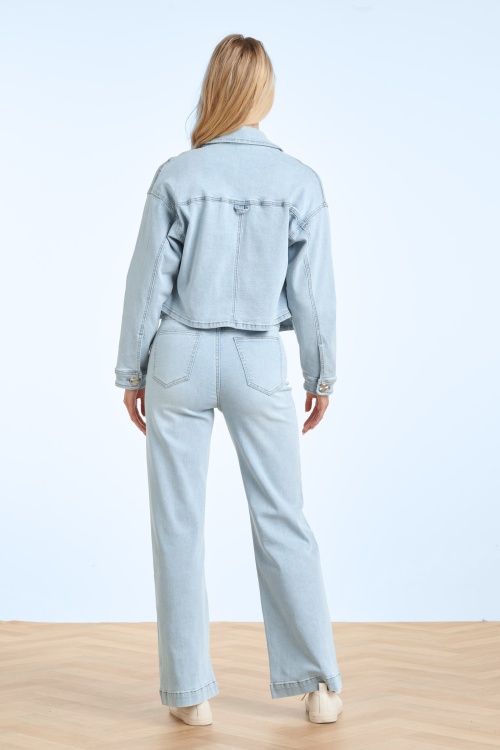 Smashed Lemon - Fernanda Dazzle jeans in lichtblauw 3