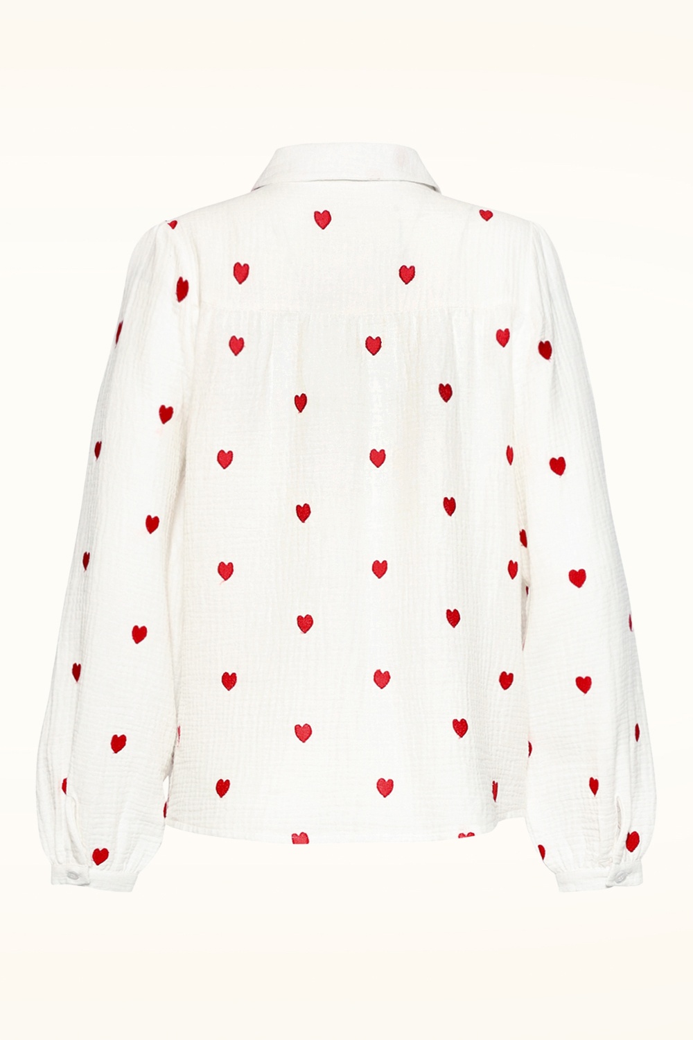 Smashed Lemon - Full of Love katoenen blouse in wit 4