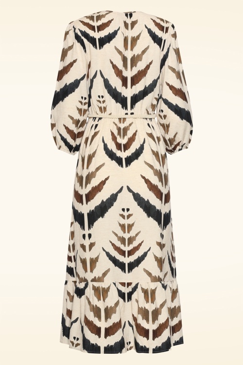 Smashed Lemon - Serengeti Chic midaxi jurk in zand 4
