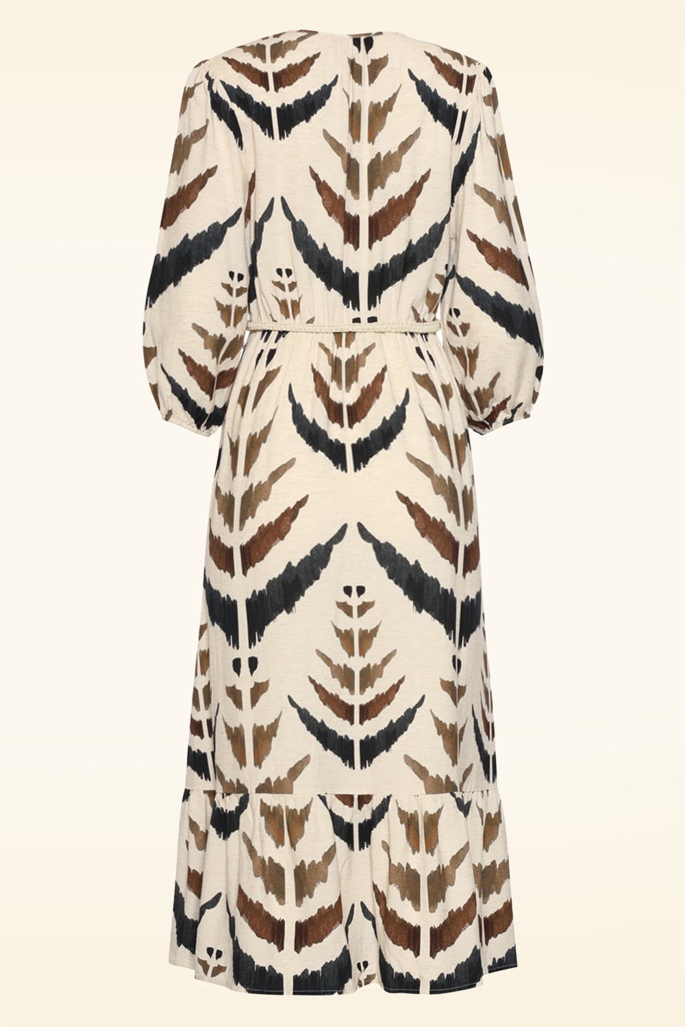 Smashed Lemon - Serengeti Chic midaxi jurk in zand 4