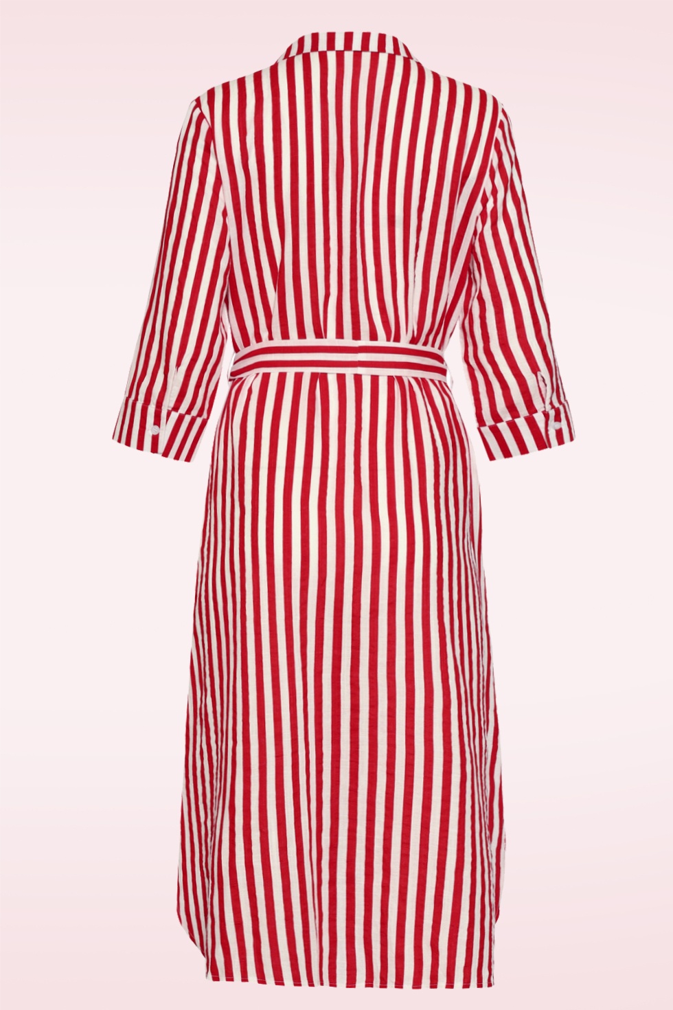 Smashed Lemon - Cosmic Candy midi jurk in rood en wit 5