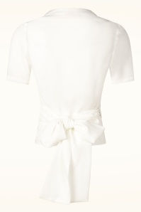 Topvintage Boutique Collection - Topvintage exclusive ~ Mila wikkeltop in wit 4