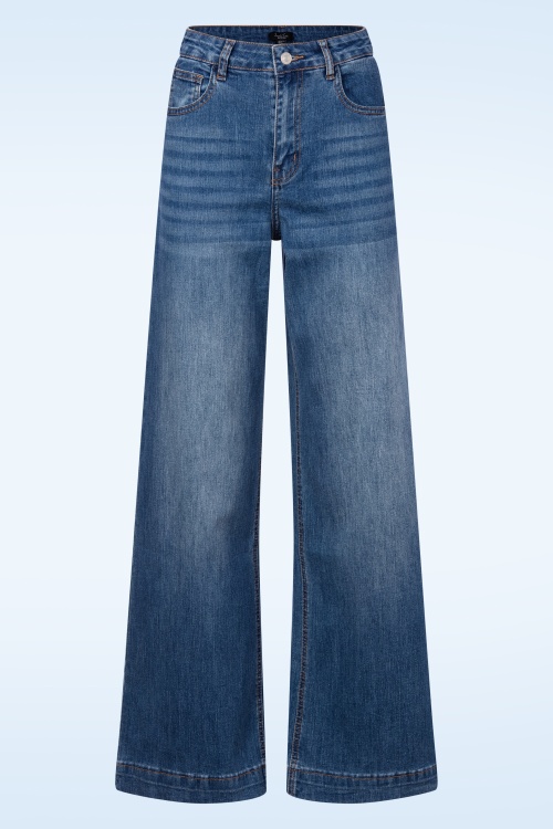 Smashed Lemon - Fernanda jeans in middenblauw