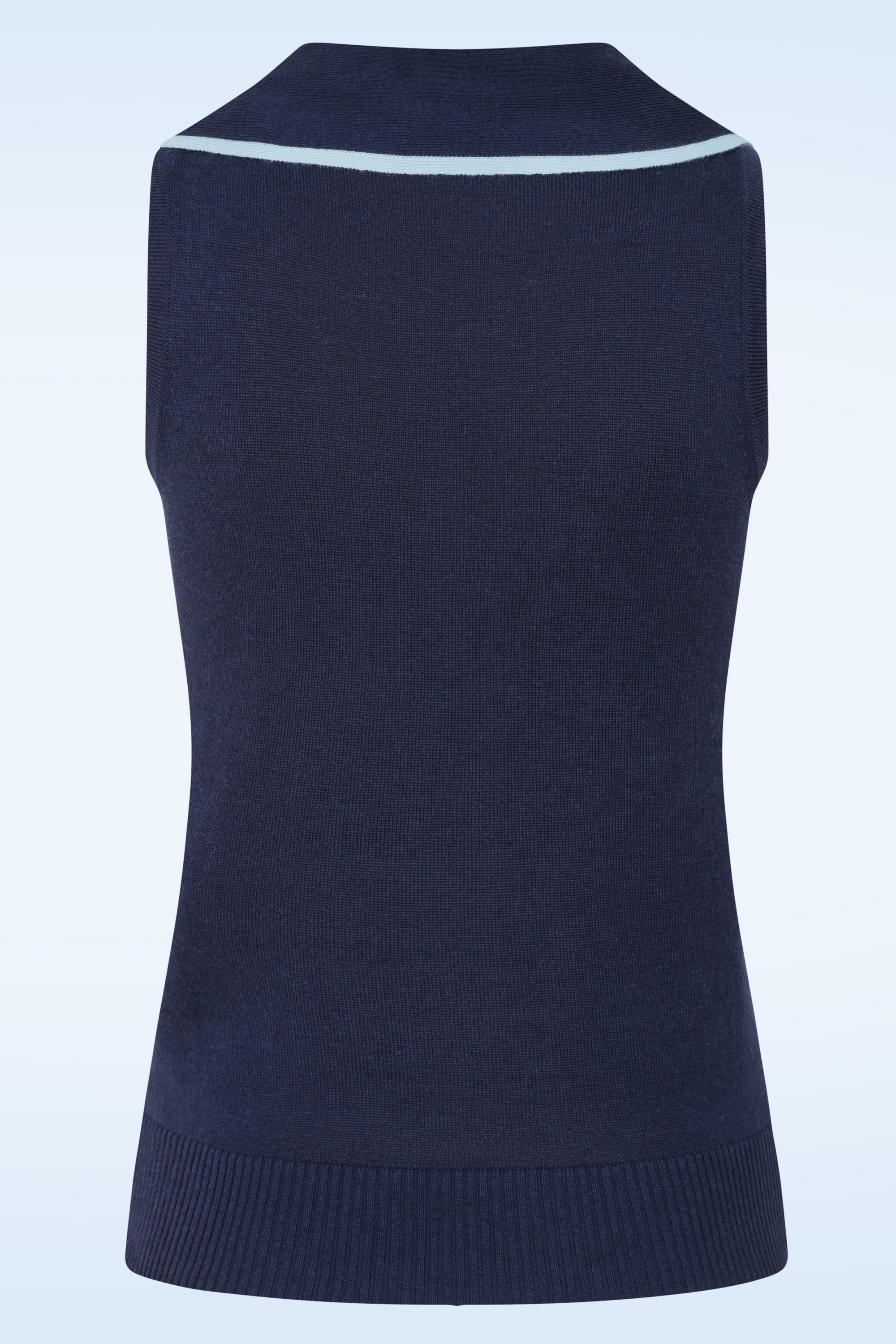 Banned Retro - Sailor Sophie trui in marineblauw 5