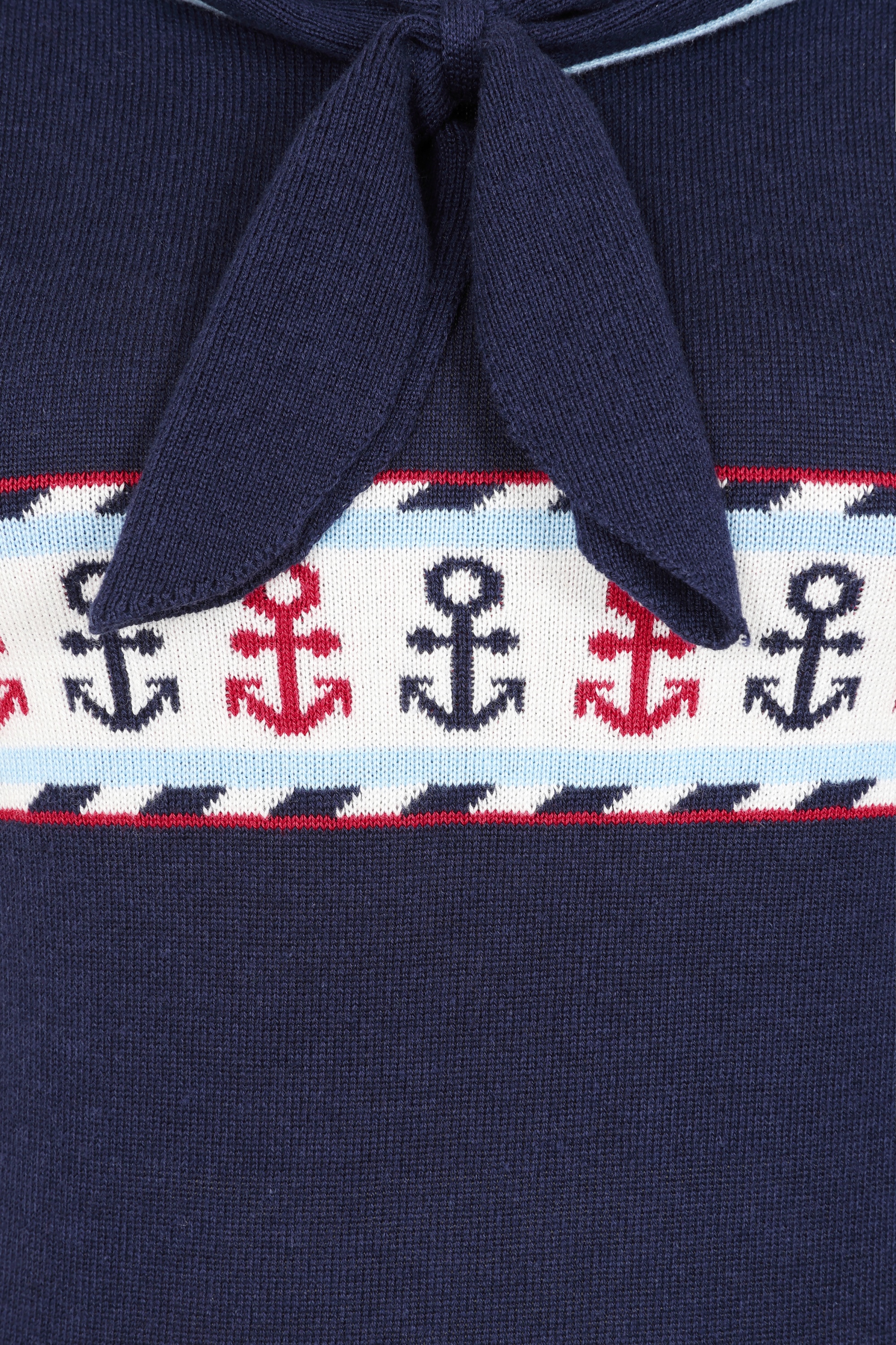 Banned Retro - Sailor Sophie trui in marineblauw 4