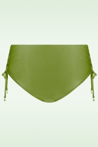 TC Beach - Mid Waist bikinibroekje in shiny kiwi groen 4