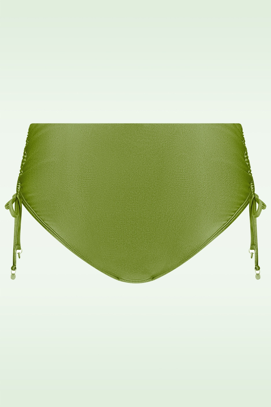 TC Beach - Mid Waist bikinibroekje in shiny kiwi groen 4