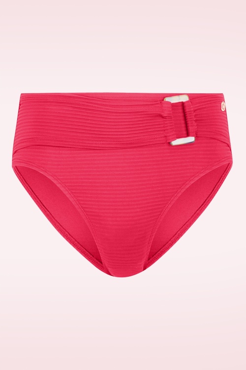 TC Beach - Mid Waist bikinibroekje in felrood 2