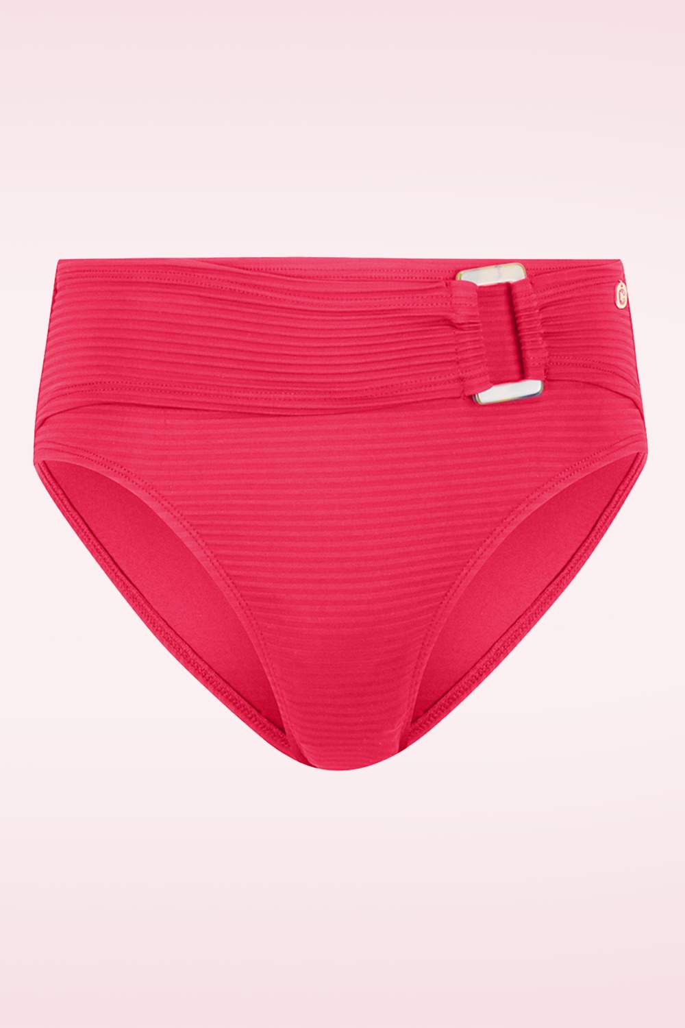 TC Beach - Mid Waist bikinibroekje in felrood 2