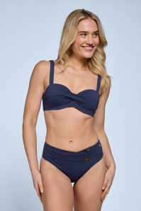 TC Beach - Mid Waist bikinibroekje in inktblauw