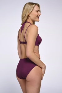 TC Beach - Multiway bikini top in wijn 4