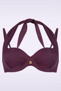 TC Beach - Multiway bikini top in wijn 2