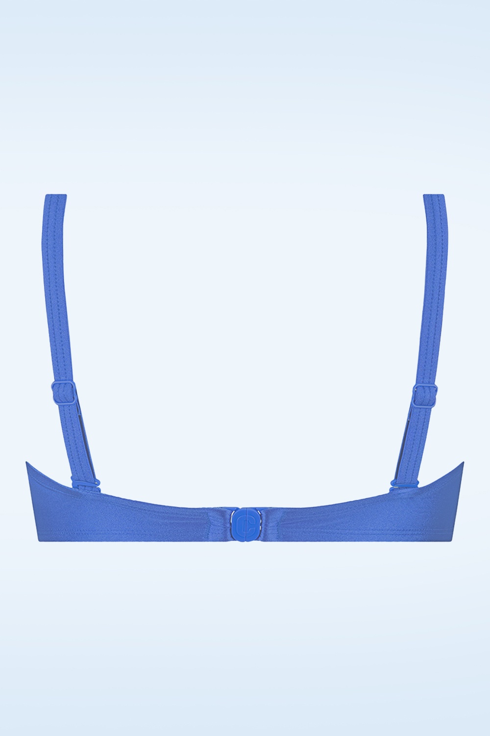 TC Beach - Twisted bikini top in oceaan blauw 3